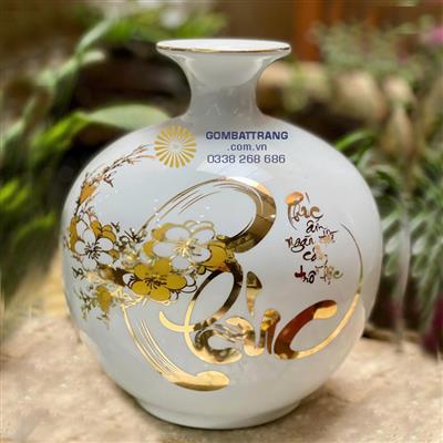 Bình Tài Lộc Bát Tràng Trang Trí Nhà Đẹp