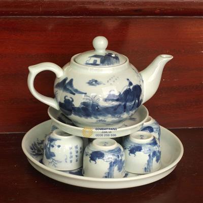 Bộ Ấm Chén Đẹp Giá Rẻ Vẽ Xuân Du Ý Nghĩa
