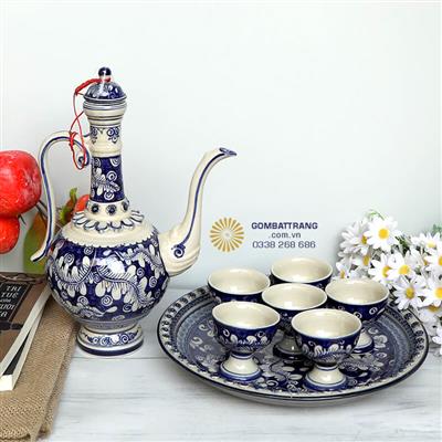 Bộ Ấm Chén Pha Chè Cổ Điển Sang Trọng