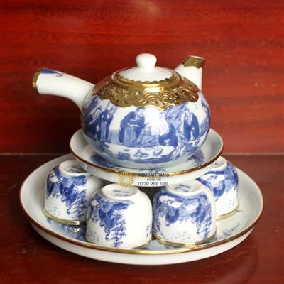 Bộ Ấm Chén Trúc Lâm Thất Hiền Đẹp Sang