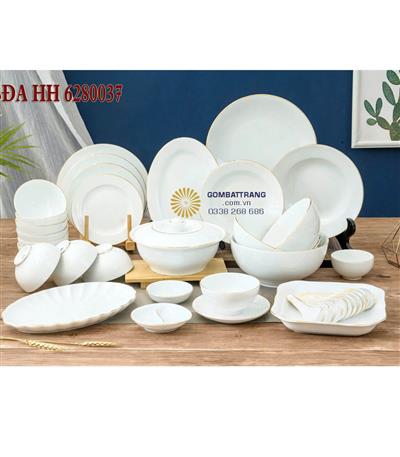 Bộ bát đĩa bát tràng 11 món phù hợp cho gia đình