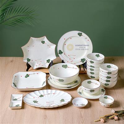 Bộ Bát Đĩa Bát Tràng Trang Trí Bàn Ăn Đẹp