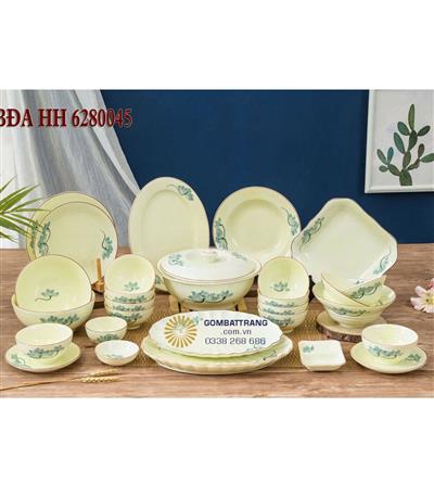 Bộ bát đĩa bát tràng– Vẻ đẹp thuần khiết cho ăn việt