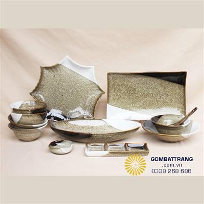 Bộ bát đĩa quà tặng Bát Tràng bền đẹp đáng đầu tư 