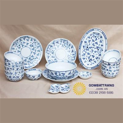 Bộ bát đĩa quán ăn Bát Tràng – Gắn kết bữa cơm gia đình Việt