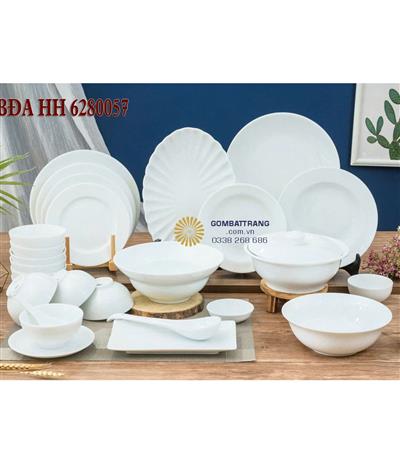 Bộ chén đĩa cao cấp bát tràng-Quà tặng doanh nghiệp ý nghĩa