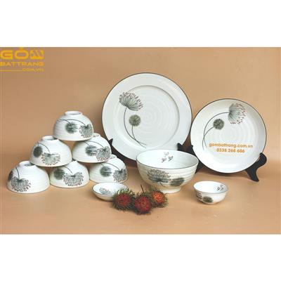 Bộ Đồ Ăn Cao Cấp Gốm Sứ Bát Tràng