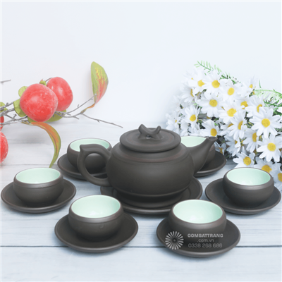 Bộ tách trà gốm Bát Tràng cao cấp