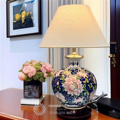 Đèn gốm Bát tràng trang trí phòng khách đón tết cực đẹp