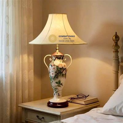 Đèn ngủ gốm – mang cả vườn hoa vào giấc ngủ