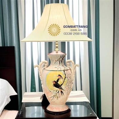  Đèn ngủ gốm phong cách tân cổ điển décor phòng