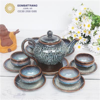Giá ấm chén Bát Tràng cao cấp - gốm sứ tinh hoa