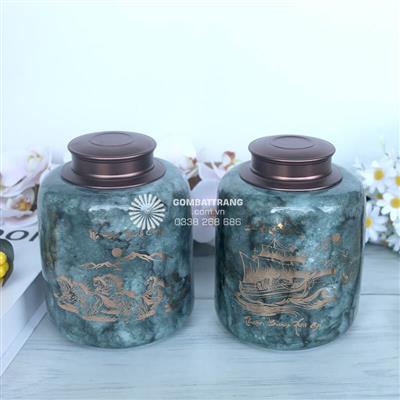 Hộp Đựng Chè Bằng Sứ Hút Lộc Giá Rẻ