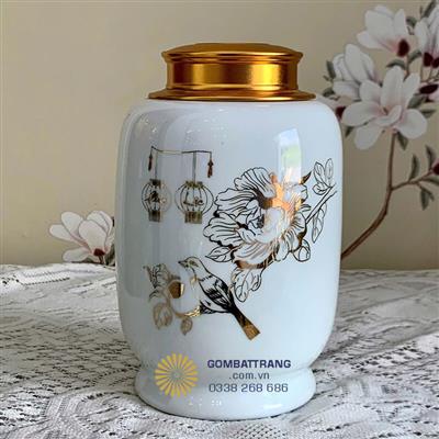 Hộp Đựng Trà Bằng Sứ Phong Thủy Giá Tốt