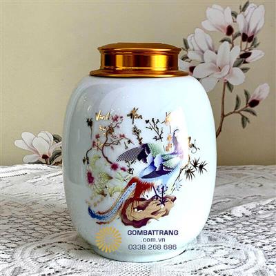 Hộp Đựng Trà Cao Cấp Quà Tặng Gốm Sứ Đẹp