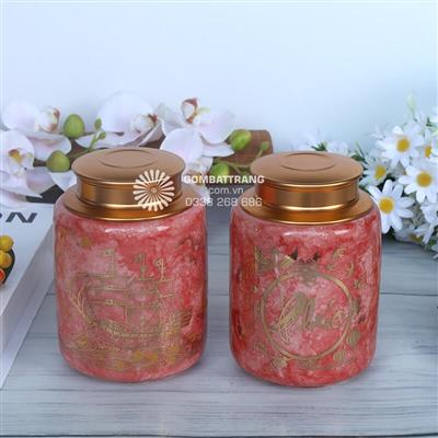 Hộp Đựng Trà Quà Tặng Gốm Sứ Đẹp