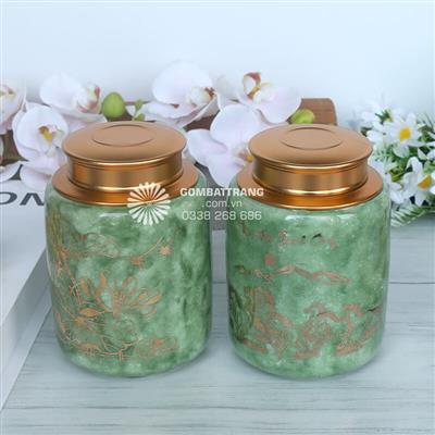 Hộp Trà Gốm Phong Thủy Đẹp Sang
