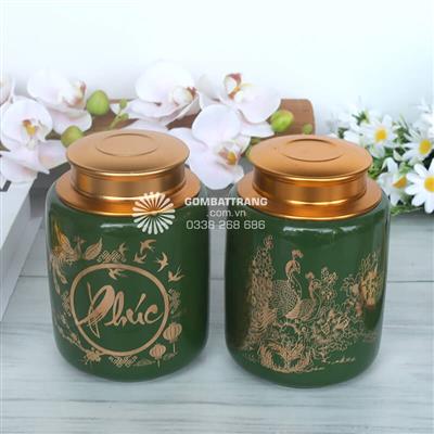 Hũ Gốm Đựng Trà Quà Tặng Gốm Sứ Đẹp