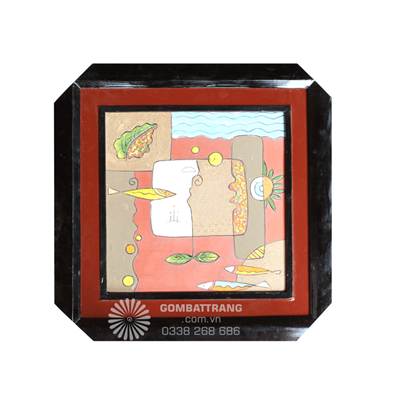 Tranh gốm Mosaic vẽ trừu tượng hiện đại cực đẹp