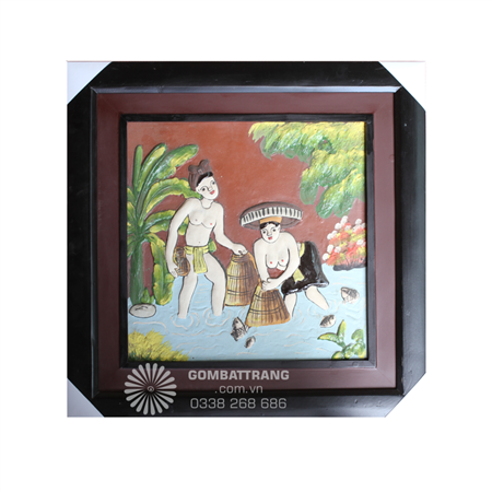 tranh-gom-op-tuong-nong-dan-bat-ca-dong-que-cao-cap