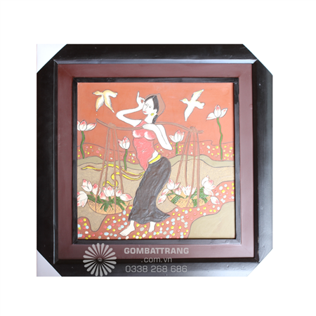 tranh-gom-su-thieu-nu-ganh-hoa-sen-nghe-thuat