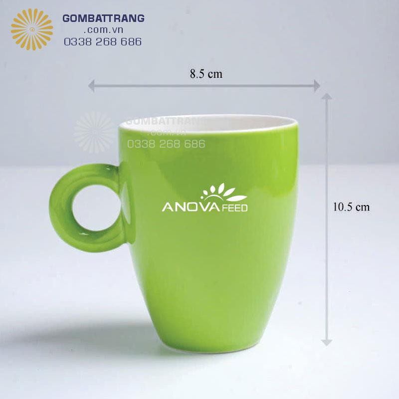 Ly sứ in logo giá rẻ quà tặng gốm sứ Bát Tràng
