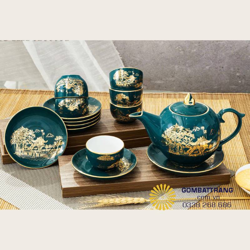  Sở hữu bộ ấm chén này là sở hữu một phần hồn cốt của Thủ đô, thể hiện sự trân trọng đối với các giá trị truyền thống và lòng tự hào dân tộc của gia chủ.