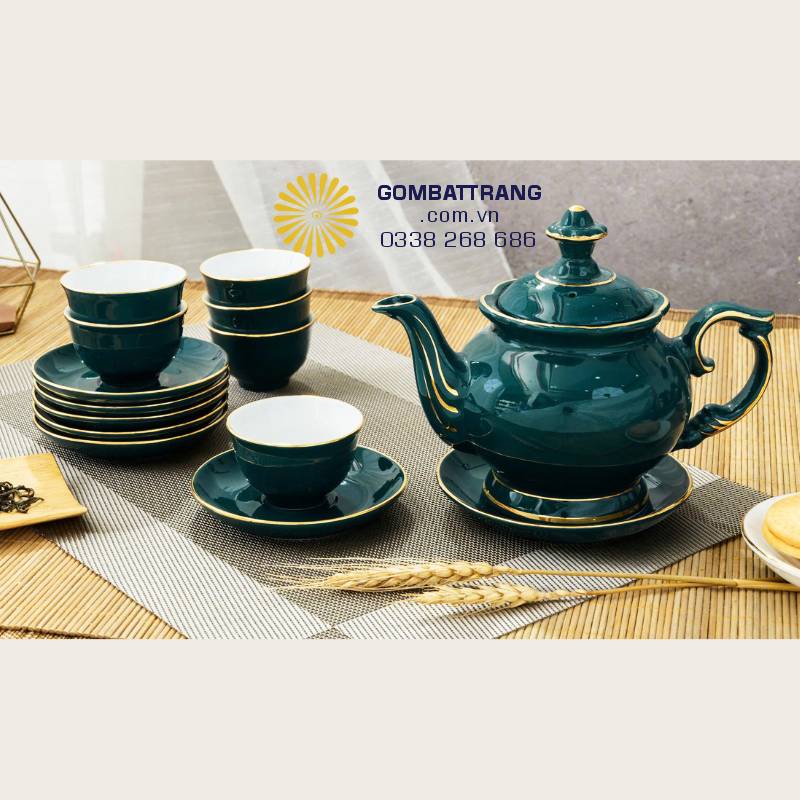 Bộ đồng bộ dễ kết hợp với bàn trà, kệ trang trí; là lựa chọn quà sang trọng cho dịp lễ, tân gia, sếp hoặc đối tác.