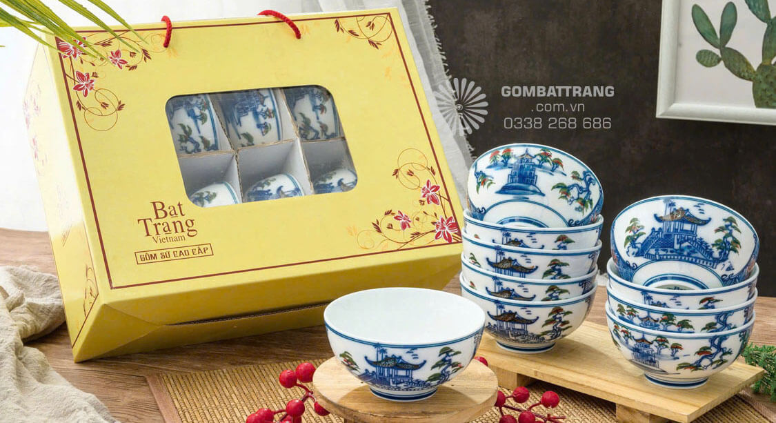 Gốm sứ bát tràng – quà biếu Tết sang trọng, ý nghĩa.