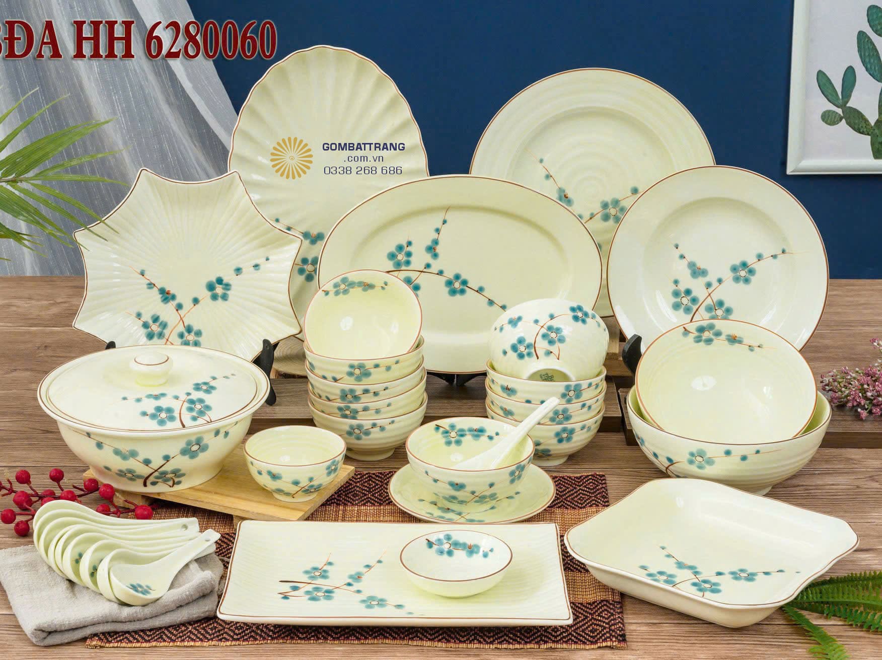 Bộ bát đĩa bát tràng – tinh hoa gốm Việt.