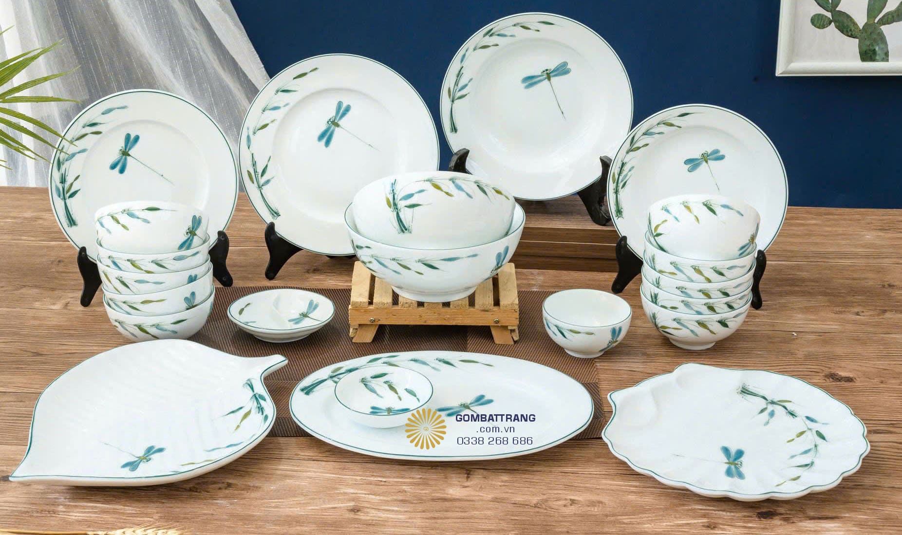 Bộ bát đĩa gốm sứ bát tràng – bền đẹp và an toàn.
