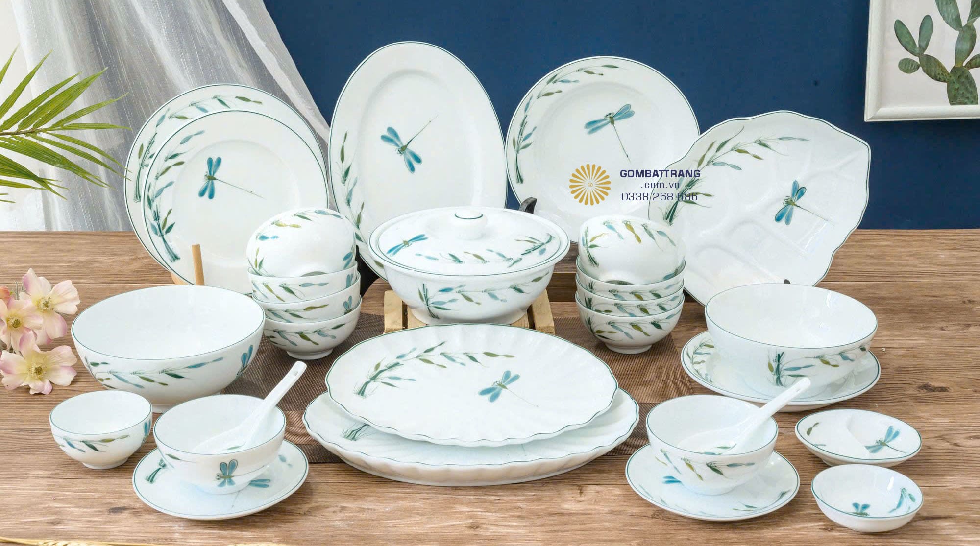 Chọn Bộ chén đĩa cao cấp bát tràng cao cấp cho gian bếp hiện đại.