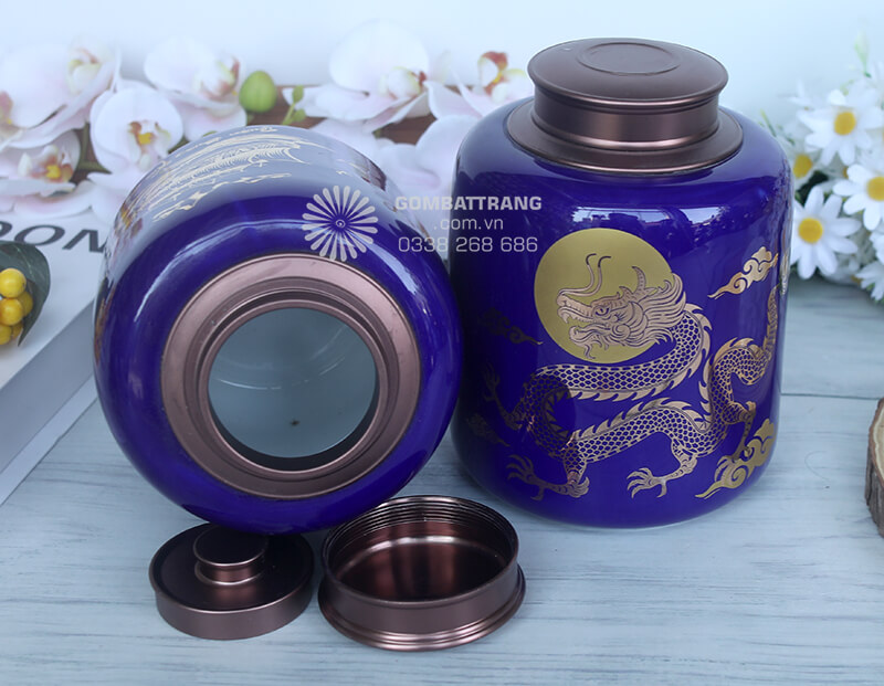 Bộ đôi hộp đựng trà bằng gốm thực sự là sự lựa chọn hoàn hảo cho những ai yêu thích văn hóa trà đạo