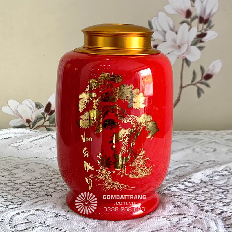 Hũ sứ đựng trà là mang tới vẻ đẹp sang trọng cao cấp cho không gian