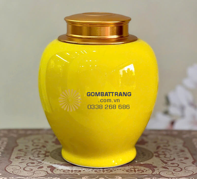 Hộp đựng trà bằng sứ có khả năng cách nhiệt tốt, bảo vệ trà khỏi sự thay đổi nhiệt độ môi trường bên ngoài