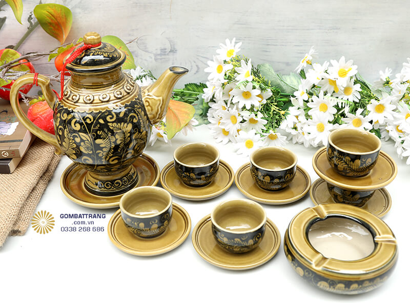 Bộ ấm chén đẹp sang trọng&nbsp;là lựa chọn hoàn hảo cho những ai yêu thích không gian trà đạo đậm chất Á Đông