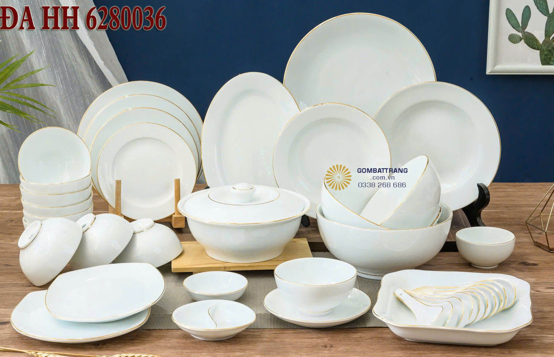 Bộ bát đĩa gốm sứ bát tràng – sang trọng từ bữa cơm gia đình.