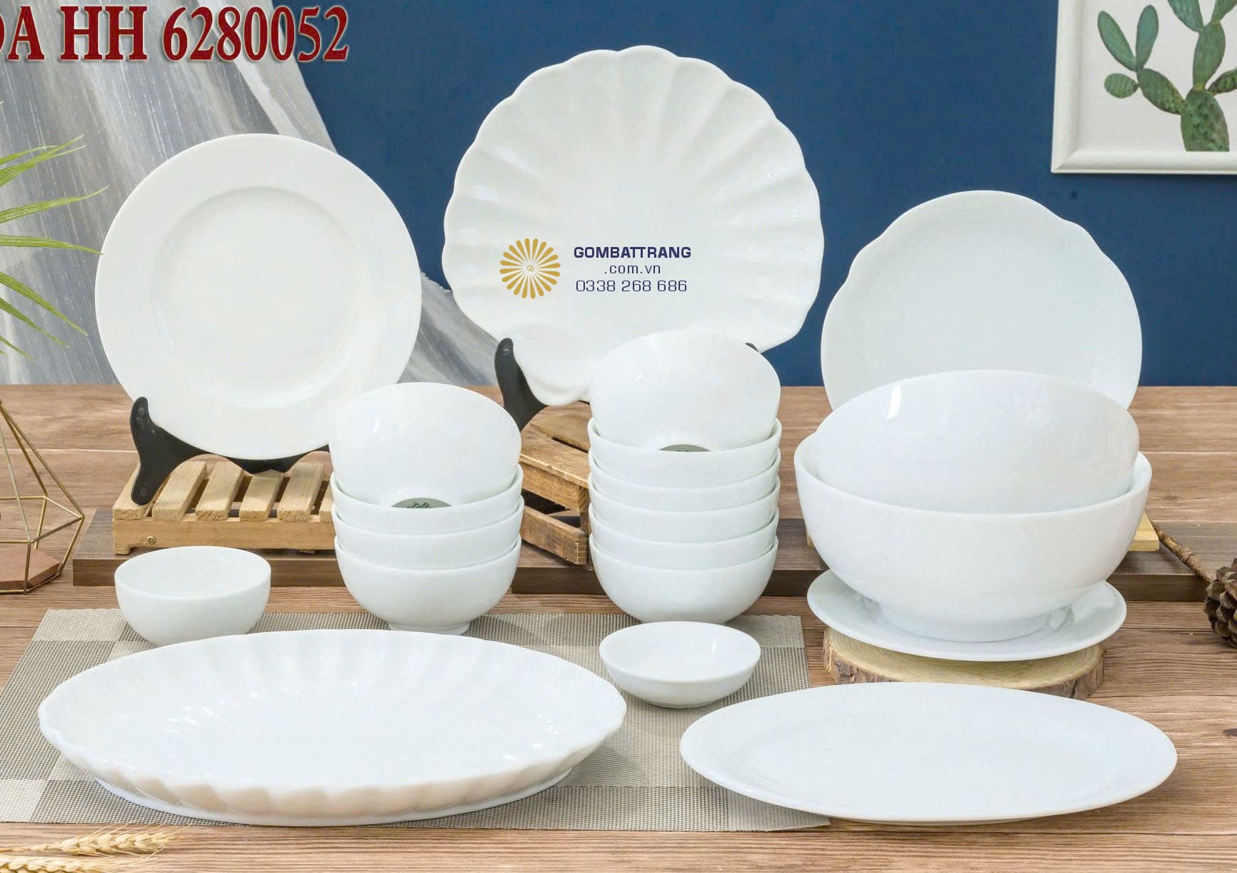 Bộ chén đĩa cao cấp bát tràng – sang trọng từ bữa cơm gia đình.