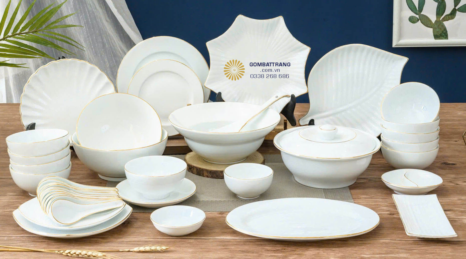 Bộ đĩa bát tràng đẹp – điểm nhấn tinh tế cho gian bếp hiện đại