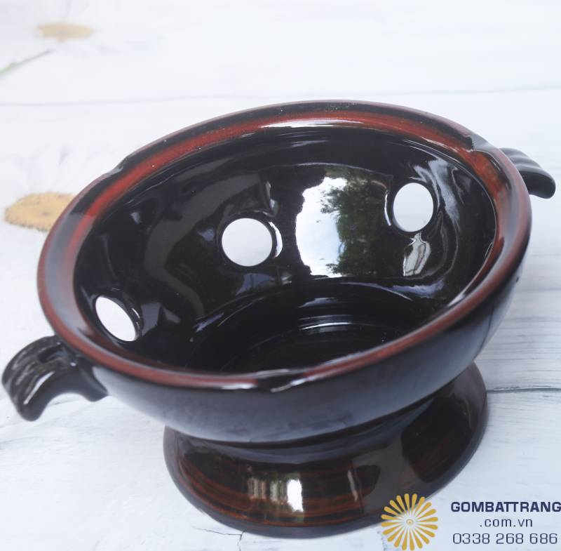 Bộ bat dia Bát Tràng truyền thống – thiết kế bền chắc, men nâu cổ điển, dùng cho bữa cơm Việt ấm cúng.