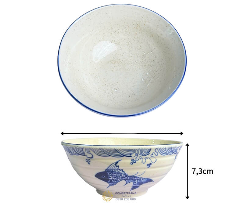 Bát đĩa bát tràng cao cấp đảm bảo độ bền cao, sử dụng lâu dài mà không lo bị mẻ vỡ hoặc phai màu