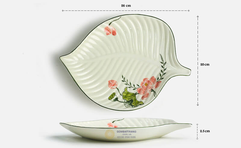 Đĩa lá trầu 85cm mang phong cách truyền thống, tạo ấn tượng độc đáo