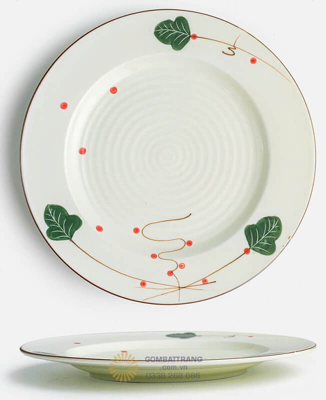 Đĩa nông 2 lá các kích cỡ phi 16cm, 18cm, 20cm đến 22cm, phù hợp với nhiều loại món ăn khác nhau