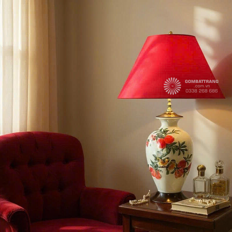 Đèn ngủ bằng sứ cao cấp – quà tặng gốm sứ ý nghĩa cho gia đình Việt.