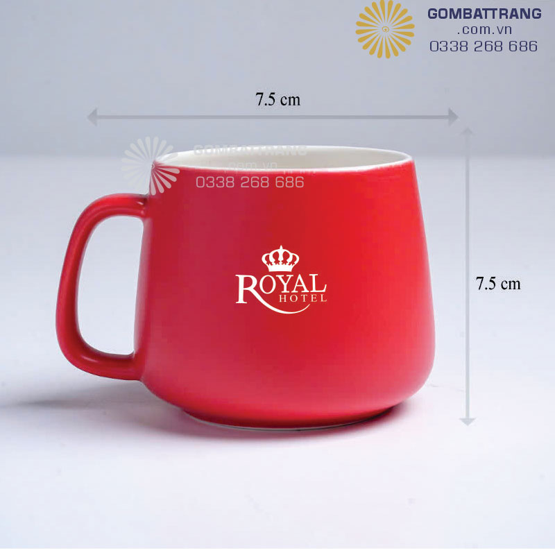 Sản xuất ly sứ theo yêu cầu, sứ sạch an toàn, thiết kế tinh tế, in logo theo yêu cầu